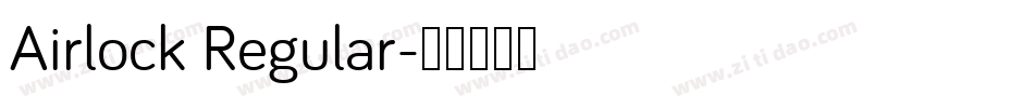 Airlock Regular字体转换